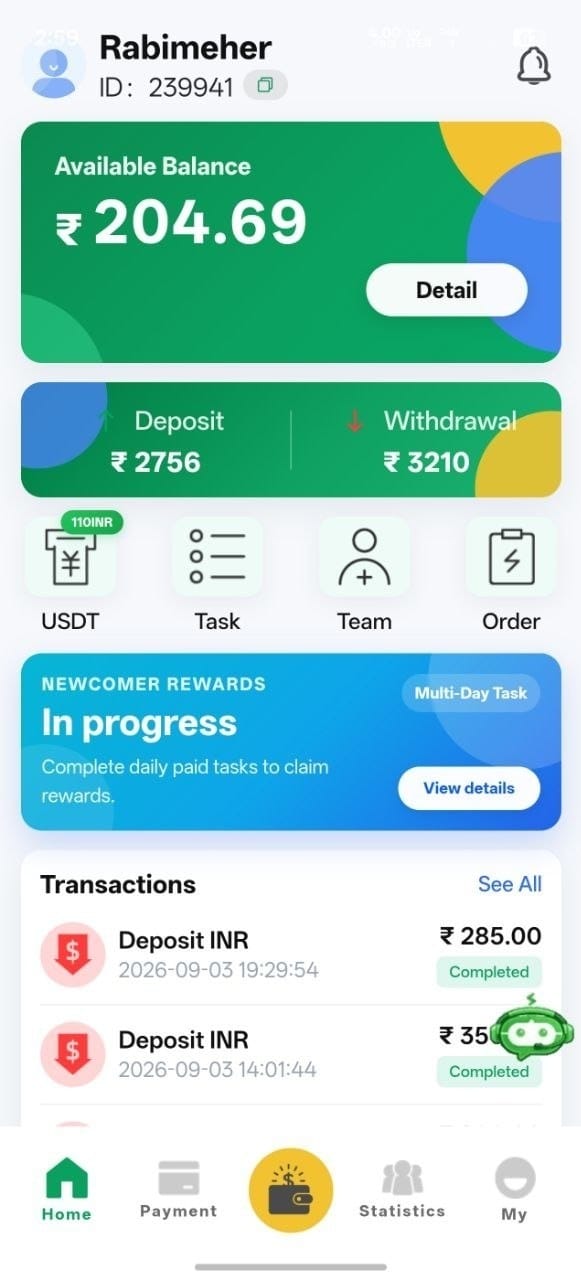 WyWallet withdrawal screen with UPI payment options